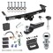 For 2005-2023 Nissan Frontier Trailer Hitch Tow PKG w/ 4-Flat Wiring + Starter Kit Ball Mount w/ 2" Drop & 2" Ball + 2-5/16" Ball + Wiring Bracket + Hitch Lock + Hitch Cover By Draw-Tite