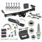 For 2005-2023 Nissan Frontier Trailer Hitch Tow PKG w/ 4-Flat Wiring + Ball Mount w/ 2" Drop + Interchangeable Ball 1-7/8" & 2" & 2-5/16" + Wiring Bracket + Dual Hitch & Coupler Locks + Hitch Cover By Draw-Tite