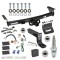 For 2005-2023 Nissan Frontier Trailer Hitch Tow PKG w/ 4-Flat Wiring + Ball Mount w/ 4" Drop + Interchangeable Ball 1-7/8" & 2" & 2-5/16" + Wiring Bracket + Dual Hitch & Coupler Locks + Hitch Cover By Draw-Tite