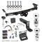 For 2005-2023 Nissan Frontier Trailer Hitch Tow PKG w/ 4-Flat Wiring + Ball Mount w/ 4" Drop + 2" Ball + 2-5/16" Ball + Wiring Bracket + Hitch Lock + Hitch Cover By Draw-Tite