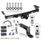 For 2005-2023 Nissan Frontier Trailer Hitch Tow PKG w/ 4-Flat Wiring + Ball Mount w/ 4" Drop + 2" Ball + 2-5/16" Ball By Draw-Tite