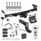 For 2005-2023 Nissan Frontier Trailer Hitch Tow PKG w/ 4-Flat Wiring + Ball Mount w/ 4" Drop + 2-5/16" Ball + Wiring Bracket + Hitch Lock + Hitch Cover By Draw-Tite