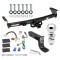 For 2005-2023 Nissan Frontier Trailer Hitch Tow PKG w/ 4-Flat Wiring + Ball Mount w/ 4" Drop + 2-5/16" Ball By Draw-Tite