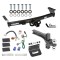 For 2005-2023 Nissan Frontier Trailer Hitch Tow PKG w/ 4-Flat Wiring Harness + Dual Adjustable Drop Rise Ball Ball Mount 2" & 2-5/16" Trailer Balls + Pin/Clip + Wiring Bracket By Draw-Tite