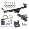 For 2005-2023 Nissan Frontier Trailer Hitch Tow PKG w/ 4-Flat Wiring Harness + Clevis Hitch Ball Mount w/ 2" Ball + Pin/Clip + Wiring Bracket By Draw-Tite