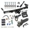 For 2005-2023 Nissan Frontier Trailer Hitch Tow PKG w/ 4-Flat Wiring + Interlock Tactical Starter Kit w/ 2" Drop & 2" Ball + Tactical Hook & Shackle Mount + Tactical Dogbone Lock + Wiring Bracket By Draw-Tite