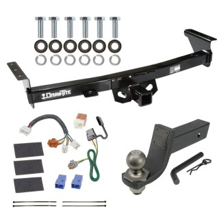 For 2005-2023 Nissan Frontier Trailer Hitch Tow PKG w/ 4-Flat Wiring + Interlock Tactical Starter Kit w/ 3-1/4" Drop & 2" Ball By Draw-Tite