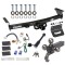 For 2005-2023 Nissan Frontier Trailer Hitch Tow PKG w/ 4-Flat Wiring + Triple Ball Tactical Ball Mount 1-7/8" & 2" & 2-5/16" Balls w/ Tow Hook + Tactical Dogbone Lock + Wiring Bracket By Draw-Tite