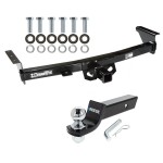For 2005-2024 Nissan Frontier Trailer Hitch Tow PKG w/ Starter Kit Ball Mount w/ 2" Drop & 2" Ball By Draw-Tite