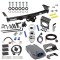 For 2005-2024 Nissan Frontier Trailer Hitch Tow PKG w/ 8K Round Bar Weight Distribution Hitch w/ 2-5/16" Ball + 2" Ball + Pin/Clip + Tekonsha Prodigy P2 Brake Control + Plug & Play BC Adapter + 7-Way RV Wiring By Draw-Tite