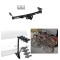 Trailer Hitch w/ 4 Bike Rack For 05-24 Nissan Frontier 09-12 Suzuki Equator Approved for Recreational & Offroad Use Carrier for Adult Woman or Child Bicycles Foldable