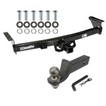 For 2005-2024 Nissan Frontier Trailer Hitch Tow PKG + Interlock Tactical Starter Kit w/ 2" Drop & 2" Ball By Draw-Tite