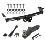 For 2005-2024 Nissan Frontier Trailer Hitch Tow PKG + Interlock Tactical Starter Kit w/ 2" Drop & 2" Ball + Tactical Dogbone Lock By Draw-Tite