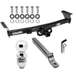 For 2005-2024 Nissan Frontier Trailer Hitch Tow PKG w/ Extended 16" Long Ball Mount w/ 2" Drop + Pin/Clip + 2" Ball By Draw-Tite