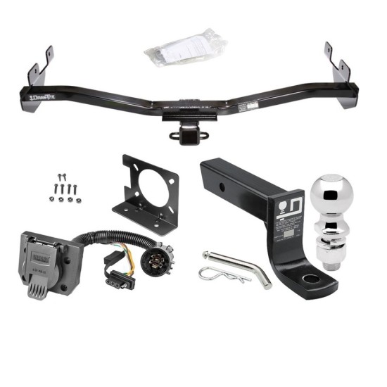 Trailer Hitch Package w/ Wiring For 06-10 Hummer H3 w/ Factory 7-Way w/ 2-5/16" Ball 4" Drop Mount Pin Blade RV Class 3