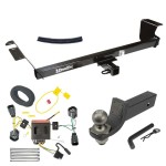 For 2011-2016 Chrysler Town & Country Trailer Hitch Tow PKG w/ 4-Flat Wiring + Interlock Tactical Starter Kit w/ 2" Drop & 2" Ball By Draw-Tite