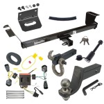 For 2011-2016 Chrysler Town & Country Trailer Hitch Tow PKG w/ 4-Flat Wiring + Interlock Tactical Starter Kit w/ 3-1/4" Drop & 2" Ball + Tactical Hook & Shackle Mount + Tactical Dogbone Lock + Wiring Bracket By Draw-Tite