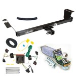 For 2008-2010 Chrysler Town & Country Trailer Hitch Tow PKG w/ 4-Flat Wiring + Starter Kit Ball Mount w/ 2" Drop & 1-7/8" Ball By Draw-Tite