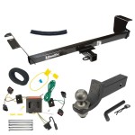 For 2008-2010 Chrysler Town & Country Trailer Hitch Tow PKG w/ 4-Flat Wiring + Interlock Tactical Starter Kit w/ 2" Drop & 2" Ball By Draw-Tite