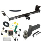 For 2008-2010 Chrysler Town & Country Trailer Hitch Tow PKG w/ 4-Flat Wiring + Interlock Tactical Starter Kit w/ 3-1/4" Drop & 2" Ball By Draw-Tite