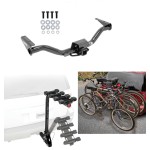 Trailer Hitch w/ 4 Bike Rack For 15-22 Chevy Colorado GMC Canyon Approved for Recreational & Offroad Use Carrier for Adult Woman or Child Bicycles Foldable