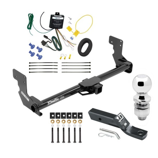 Trailer Tow Hitch For 16-23 Mercedes-Benz Metris Complete Package w/ Wiring and 2" Ball