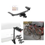 Trailer Hitch w/ 4 Bike Rack For 16-23 Mazda CX-9 All Styles Approved for Recreational & Offroad Use Carrier for Adult Woman or Child Bicycles Foldable