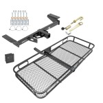 Trailer Tow Hitch For 17-24 Cadillac XT5 except Platinum Basket Cargo Carrier Platform Hitch Lock and Cover