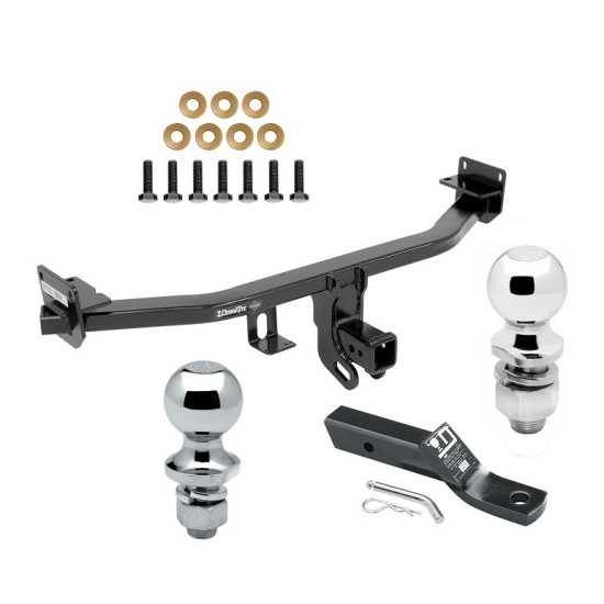 Trailer Tow Hitch For 17-22 KIA Sportage Except SX & SX Turbo Receiver w/ 1-7/8" and 2" Ball