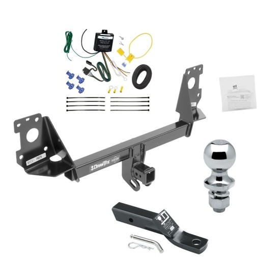 Trailer Tow Hitch For 17-25 Audi Q7 Complete Package w/ Wiring and 1-7/8" Ball