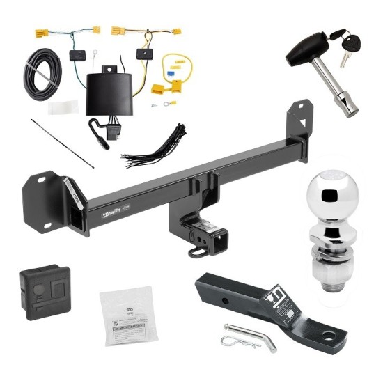 Trailer Tow Hitch For 16-22 Mercedes-Benz GLC300 Except PO3 Premium Package Deluxe Package Wiring 2" Ball and Lock