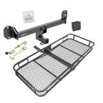 Trailer Tow Hitch For 16-22 Mercedes GLC300 Basket Cargo Carrier Platform Hitch Lock and Cover