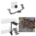 Trailer Hitch w/ 4 Bike Rack For 11-24 Mitsubishi Outlander Sport RVR Approved for Recreational & Offroad Use Carrier for Adult Woman or Child Bicycles Foldable