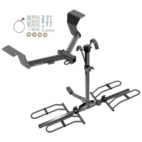 Trailer Tow Hitch For 17-19 Honda CR-V 20-24 CR-V Except Hybrid w/ Platform Style 2 Bike Rack