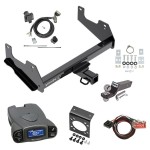 Trailer Hitch Tow Package Prodigy P3 Brake Control For 15-21 Ford F-150 w/ 7-Way RV Wiring 2" Drop Mount 2" Ball Class 4 2" Receiver Draw-Tite Tekonsha