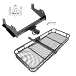 Trailer Tow Hitch For 15-23 Ford F-150 Raptor Basket Cargo Carrier Platform w/ Hitch Pin