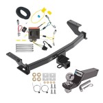 Tow Package For 13-16 Mazda CX-5 Trailer Hitch w/ Wiring 2" Drop Mount 2" Ball 2" Receiver 