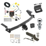 Ultimate Tow Package For 13-16 Mazda CX-5 Trailer Hitch w/ Wiring 2" Drop Mount Dual 2" and 1-7/8" Ball Lock Bracket Cover 2" Receiver 