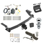 Ultimate Tow Package For 17-21 Mazda CX-5 Trailer Hitch w/ Wiring 2" Drop Mount Dual 2" and 1-7/8" Ball Lock Bracket Cover 2" Receiver 