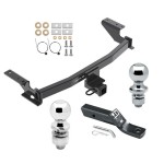 Trailer Tow Hitch For 13-24 Mazda CX-5 Receiver w/ 1-7/8" and 2" Ball