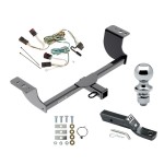 Trailer Tow Hitch For 05-07 Chrysler 300 08-14 Dodge Challenger 06-10 Charger Complete Package w/ Wiring and 1-7/8" Ball