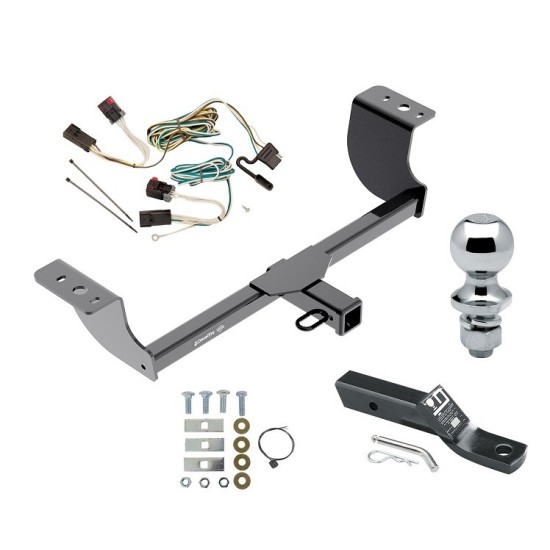 Trailer Tow Hitch For 05-07 Chrysler 300 08-14 Dodge Challenger 06-10 Charger Complete Package w/ Wiring and 1-7/8" Ball