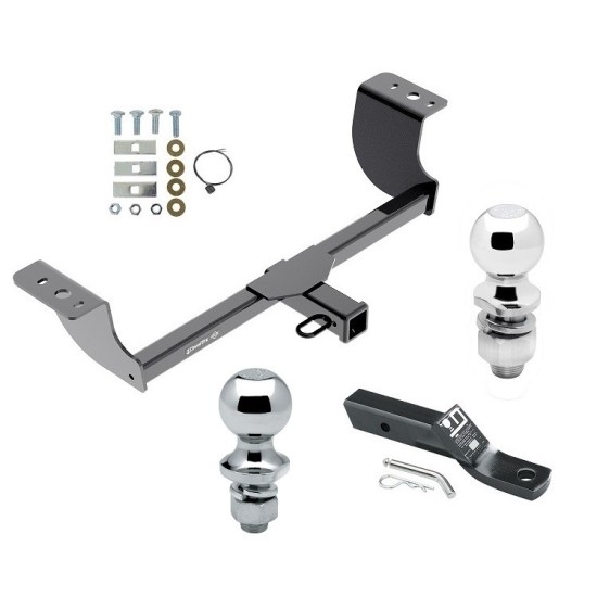 Trailer Tow Hitch For 05-23 Chrysler 300 08-22 Dodge Challenger 06-23 Charger 05-08 Magnum Receiver w/ 1-7/8" and 2" Ball