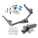 Trailer Tow Hitch For 17-24 Nissan Titan Complete Package w/ Wiring and 2" Ball