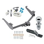 Trailer Tow Hitch For 17-24 Nissan Titan 2" Receiver Complete Package w/ Wiring and 1-7/8" Ball