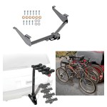 Trailer Hitch w/ 4 Bike Rack For 17-24 Nissan Titan except XD Approved for Recreational & Offroad Use Carrier for Adult Woman or Child Bicycles Foldable