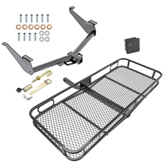 Trailer Tow Hitch For 17-24 Nissan Titan except XD Basket Cargo Carrier Platform Hitch Lock and Cover