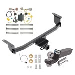 Tow Package For 17-19 Nissan Rogue Sport Trailer Hitch w/ Wiring 2" Drop Mount 2" Ball 2" Receiver 