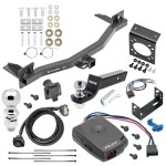 For 2018-2023 Chevrolet Traverse Trailer Hitch Tow PKG w/ Pro Series Pilot Brake Control + Generic BC Wiring Adapter + 7-Way RV Wiring + 2" & 2-5/16" Ball & Drop Mount By Draw-Tite