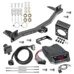 For 2018-2023 Chevrolet Traverse Trailer Hitch Tow PKG w/ Tekonsha BRAKE-EVN Brake Control + Generic BC Wiring Adapter + 7-Way RV Wiring By Draw-Tite